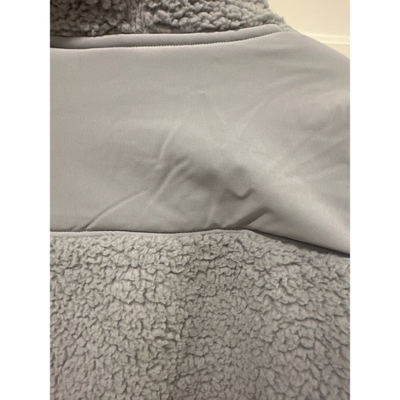 Under Armour Womens Hoodie XL Gray Sherpa Fleece Pullover Drawstring Cozy Warm - Picture 5 of 7